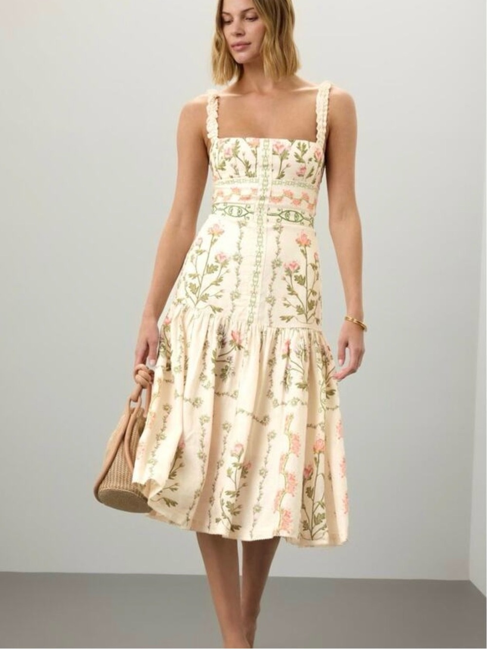 Agua by Agua Bendita Nispero Dress Medium NWOT 💛 - Picture 1 of 4